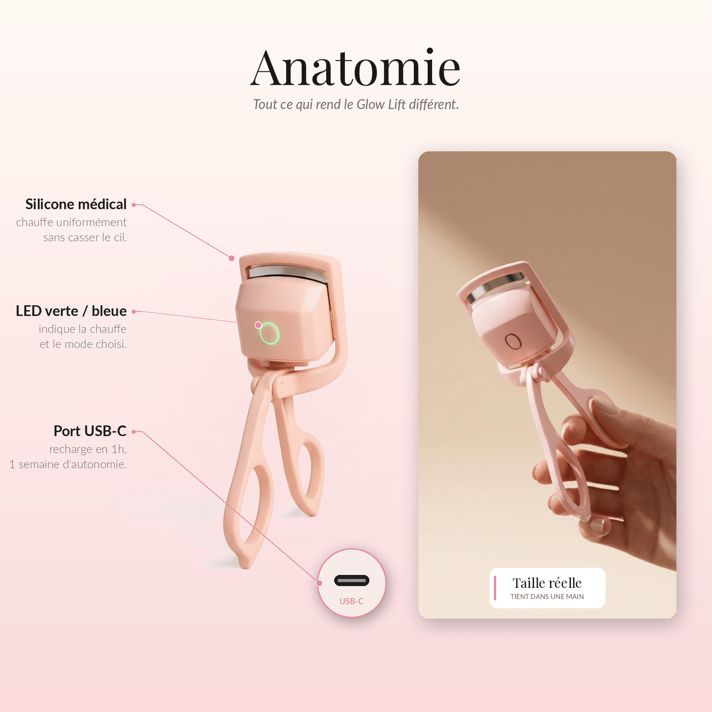 MAGIC GLOW - Heated Eyelash Curler✨